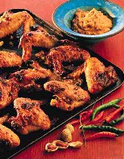 spicy peanut chicken wings